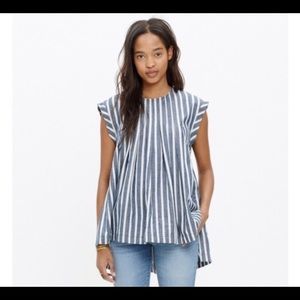 Madewell Striped Chambray Top